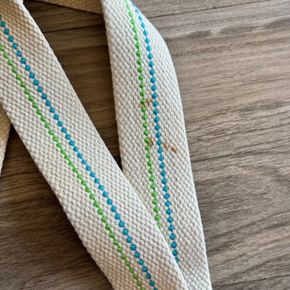 Heritage 1981 Blue Canvas Tote with Bird Patch  - Vintage Bag - Picture 8 of 9